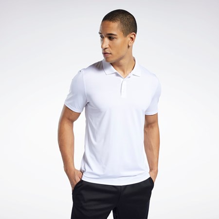 Reebok Workout Ready Polo Shirt Blancas | 52AUMHXRQ