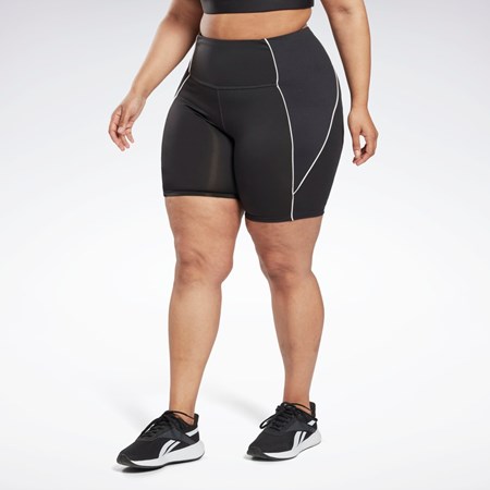 Reebok Workout Ready Poly Shorts (Plus Size) Negras | 49ABHDGMW