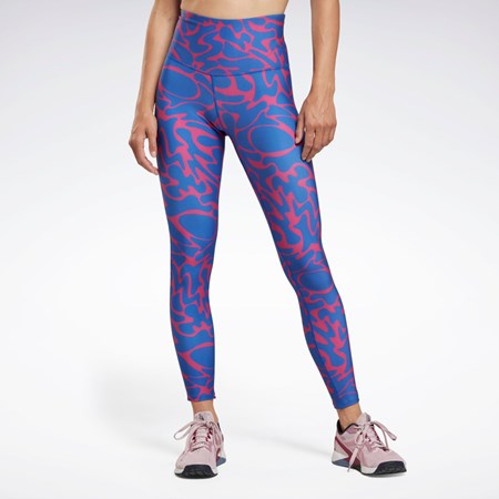Reebok Workout Ready Printed Leggings Rosas | 97UFLTMXI