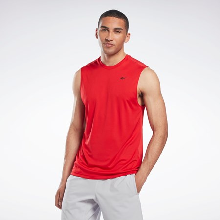 Reebok Workout Ready Sin Manga Tech T-Shirt Rojas | 27CHJTUGV