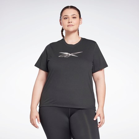 Reebok Workout Ready Supremium T-Shirt (Plus Size) Negras | 57EFYQORZ
