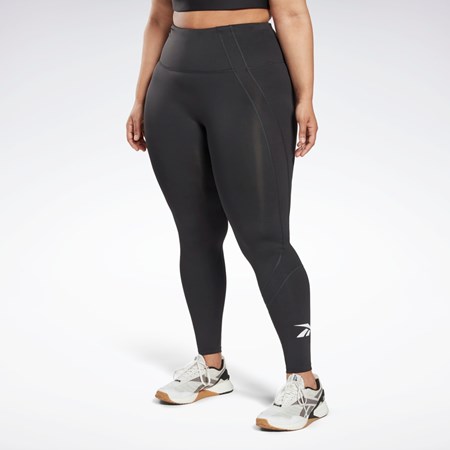 Reebok Workout Ready Vector Leggings (Plus Size) Negras | 63RHLQDPT