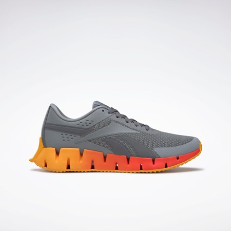 Reebok Zig Dynamica 2 Shoes Gris Rojas Doradas | 05JHKIOEM