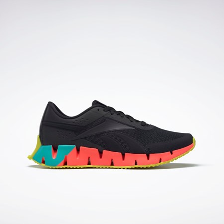 Reebok Zig Dynamica 2 Shoes Negras Naranjas Amarillo | 60VZKALTU