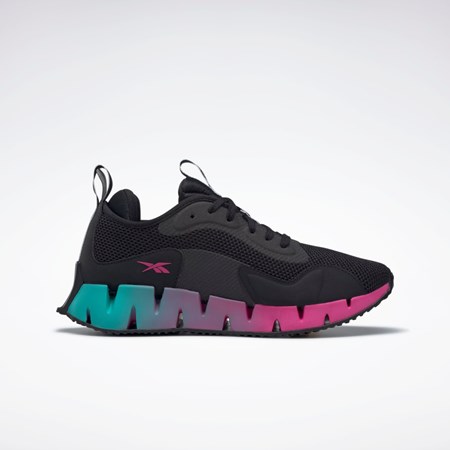 Reebok Zig Dynamica Shoes Negras Rosas Negras | 58IWLFHEU