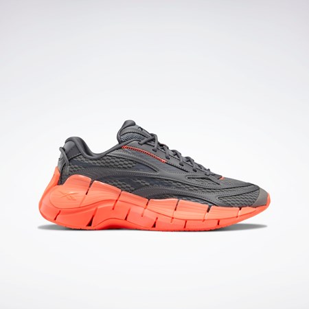 Reebok Zig Kinetica 2.5 Shoes Gris Gris Naranjas | 27XMVIJQE