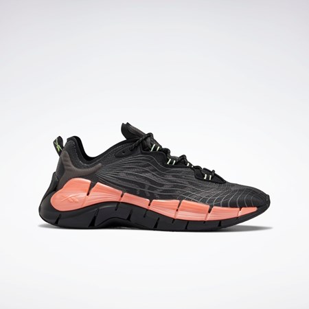 Reebok Zig Kinetica II Shoes Negras Naranjas Verde Menta | 01OLUDSTJ